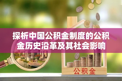 玉东探析中国公积金制度的公积金历史沿革及其社会影响