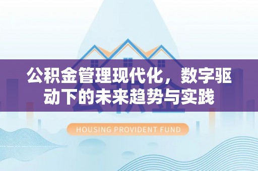 玉东公积金管理现代化，数字驱动下的未来趋势与实践