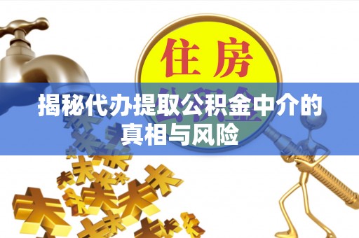 玉东揭秘代办提取公积金中介的真相与风险