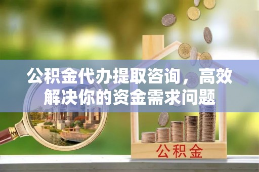 玉东公积金代办提取咨询，高效解决你的资金需求问题