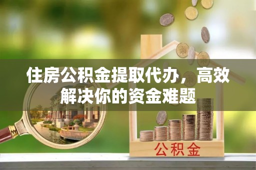 玉东住房公积金提取代办，高效解决你的资金难题