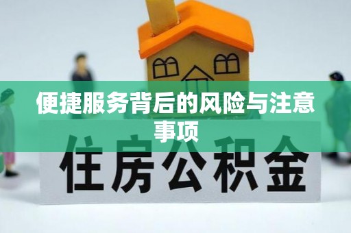玉东便捷服务背后的风险与注意事项